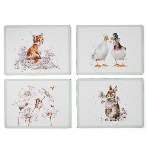 Wrendale Wild Flower Set of 4 Placemats 