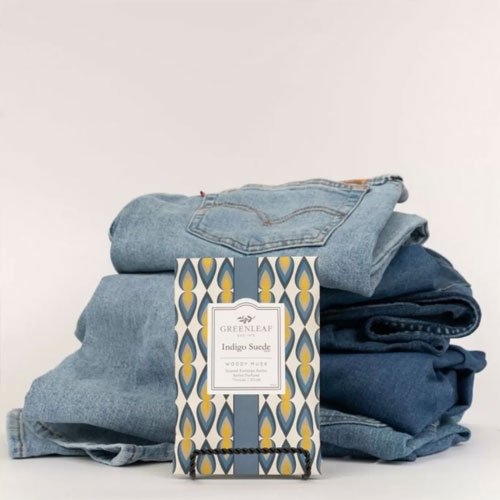 Greenleaf Scented Sachet Indigo Suede 3