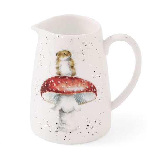 Wrendale Posy Jug - 'He's a Fun-gi' Mouse 