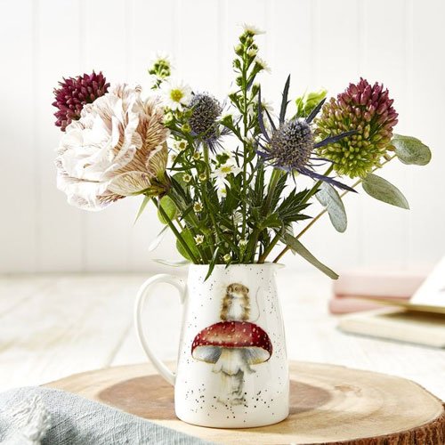 Wrendale Posy Jug - 'He's a Fun-gi' Mouse 2