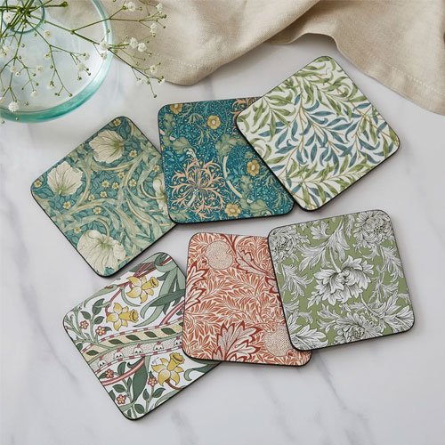 Morris & Co Simply Mixed Set of 6 Coasters 2